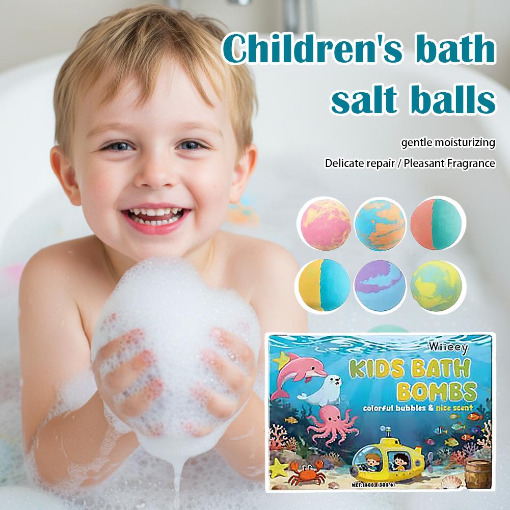 Bath Salts - 6 adet çocuklar köpük banyo bombaları