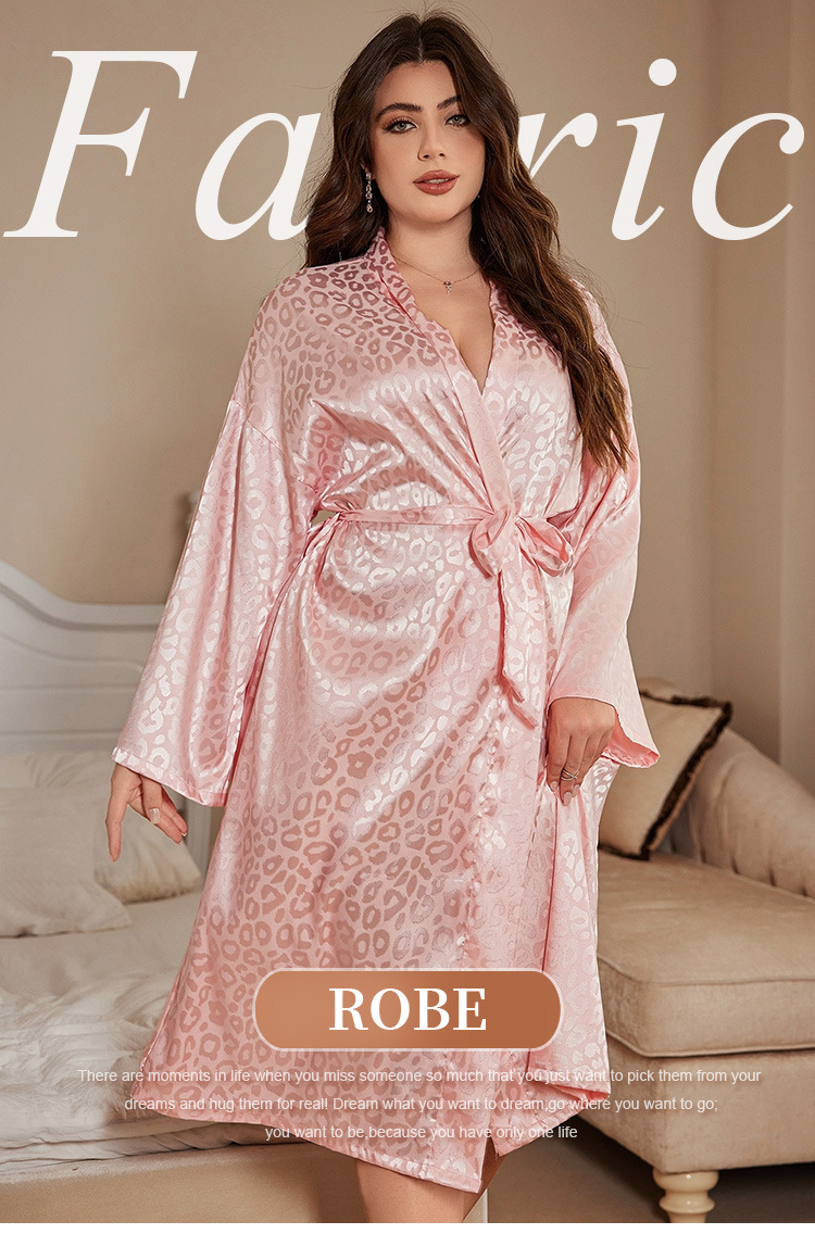 Bathrobe - Artı Boyutu Robe Pijama Kadın Pijama