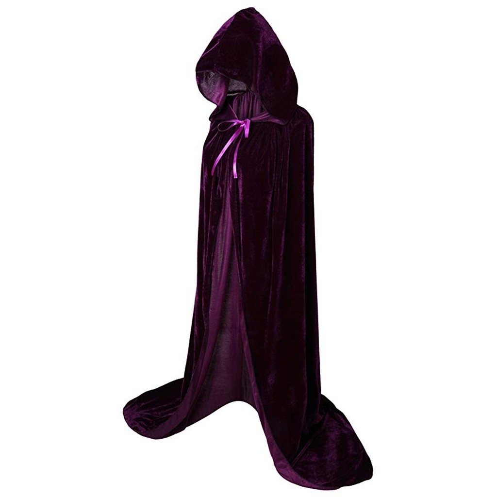 Bathrobe - Cadılar bayramı Pelerinler Gotik Kapşonlu Pelerin
