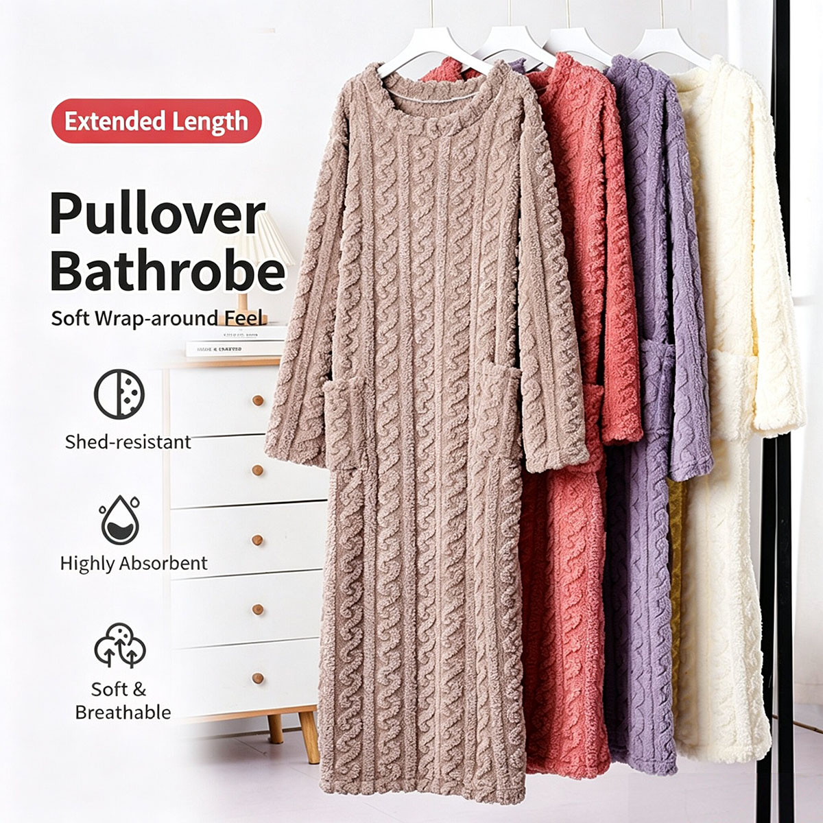 Kışlık Mercan Kadife Gecelik,  - Bathrobe incelemesi ve fiyatı